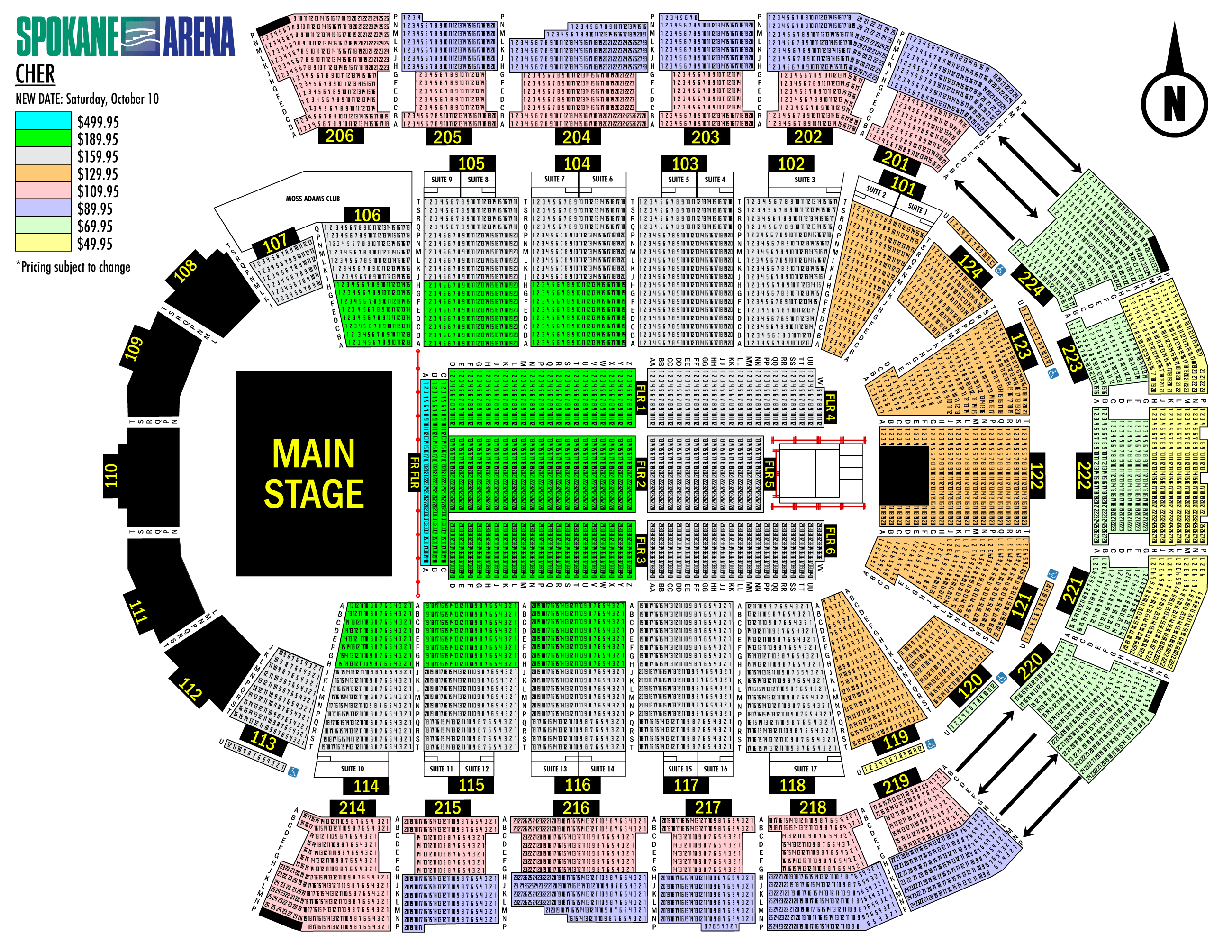 Cher | Spokane Arena | POSTPONED | $49-$499