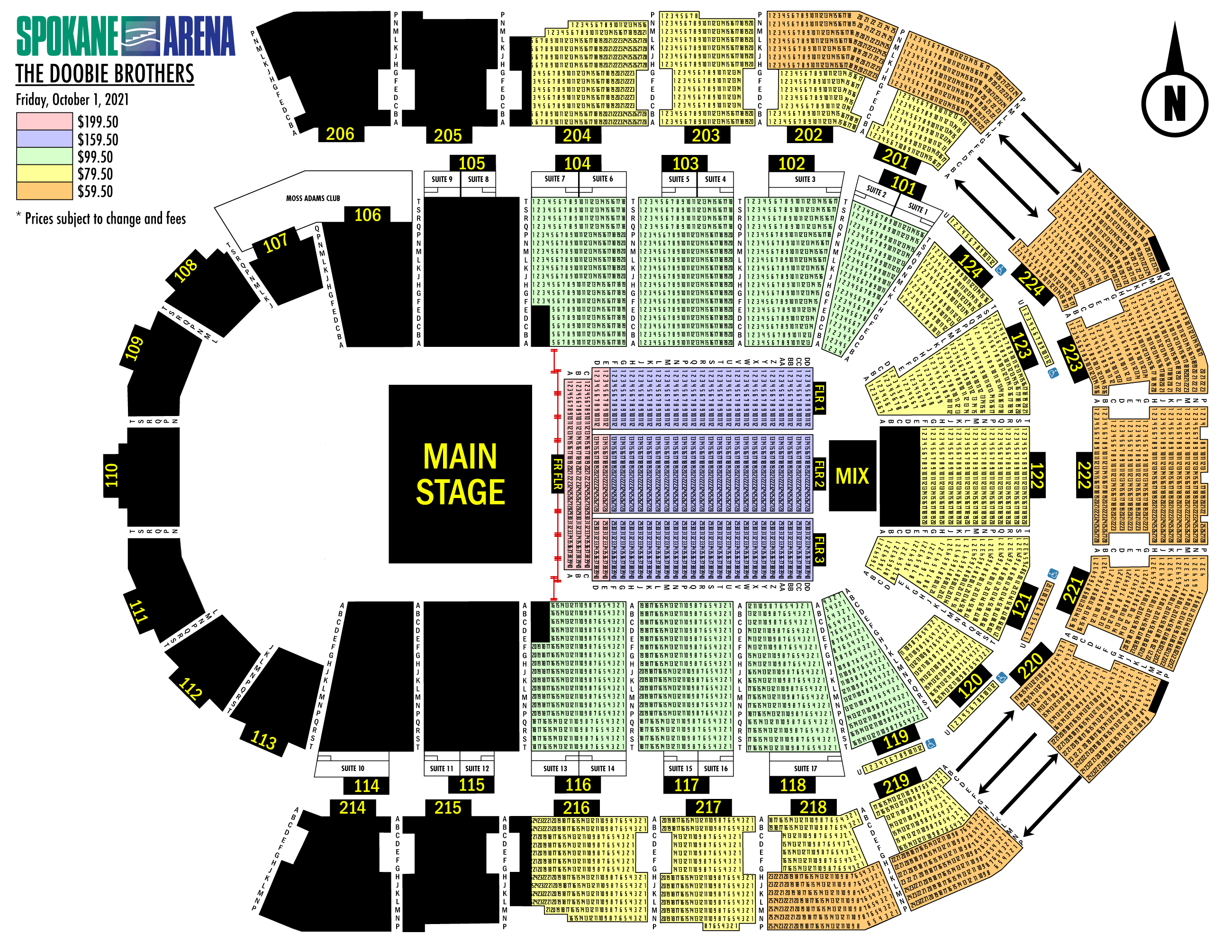Spokane Arena Seating Chart